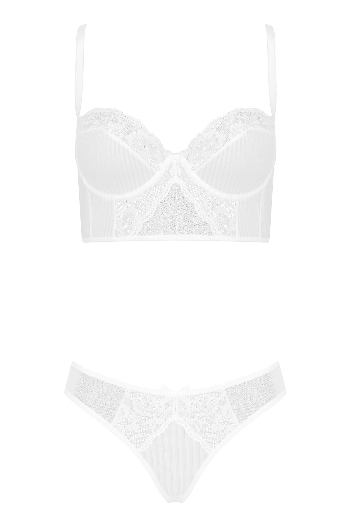 Weißes Bustier-Set Vertis