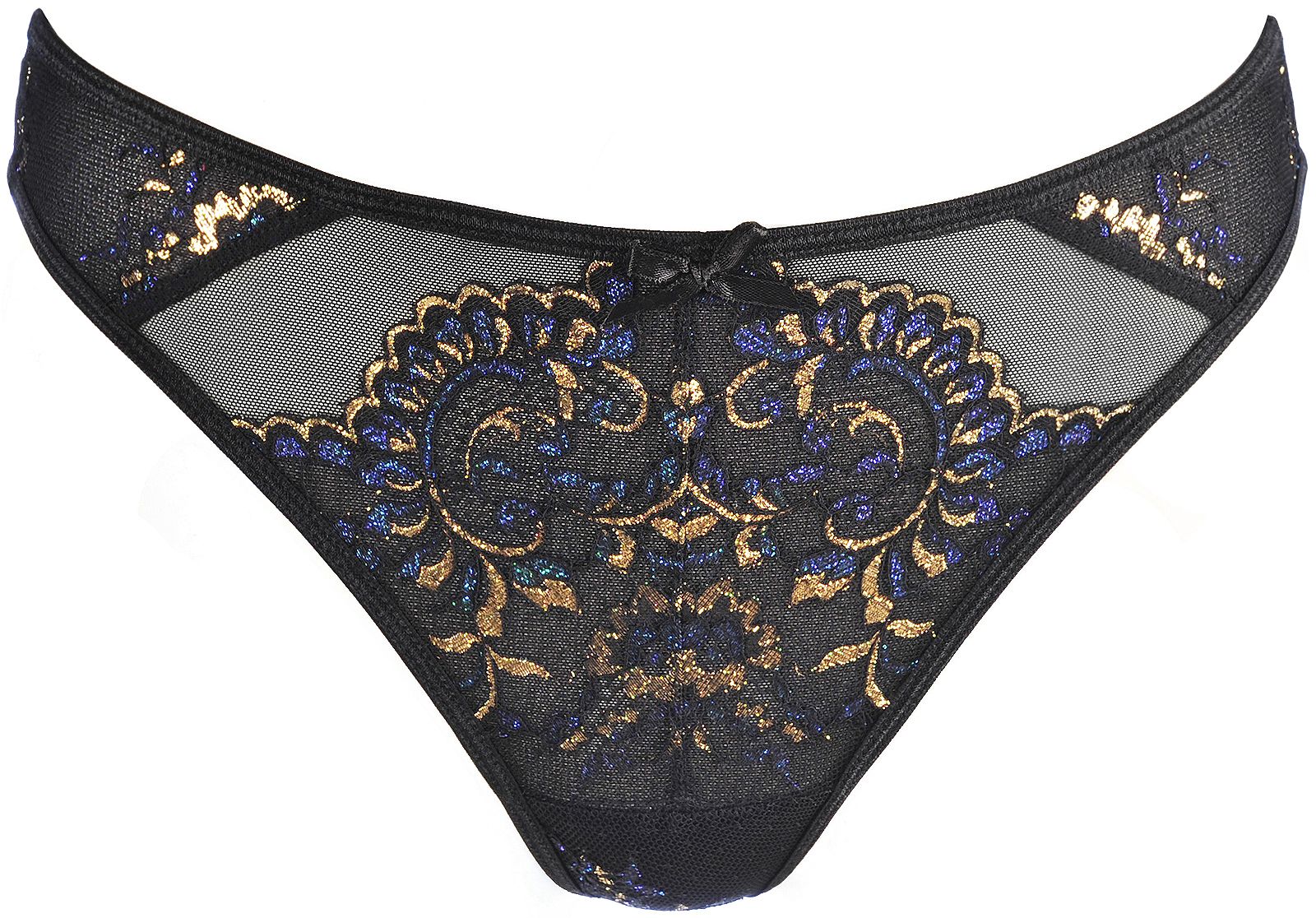 String mit gold-blauem Muster