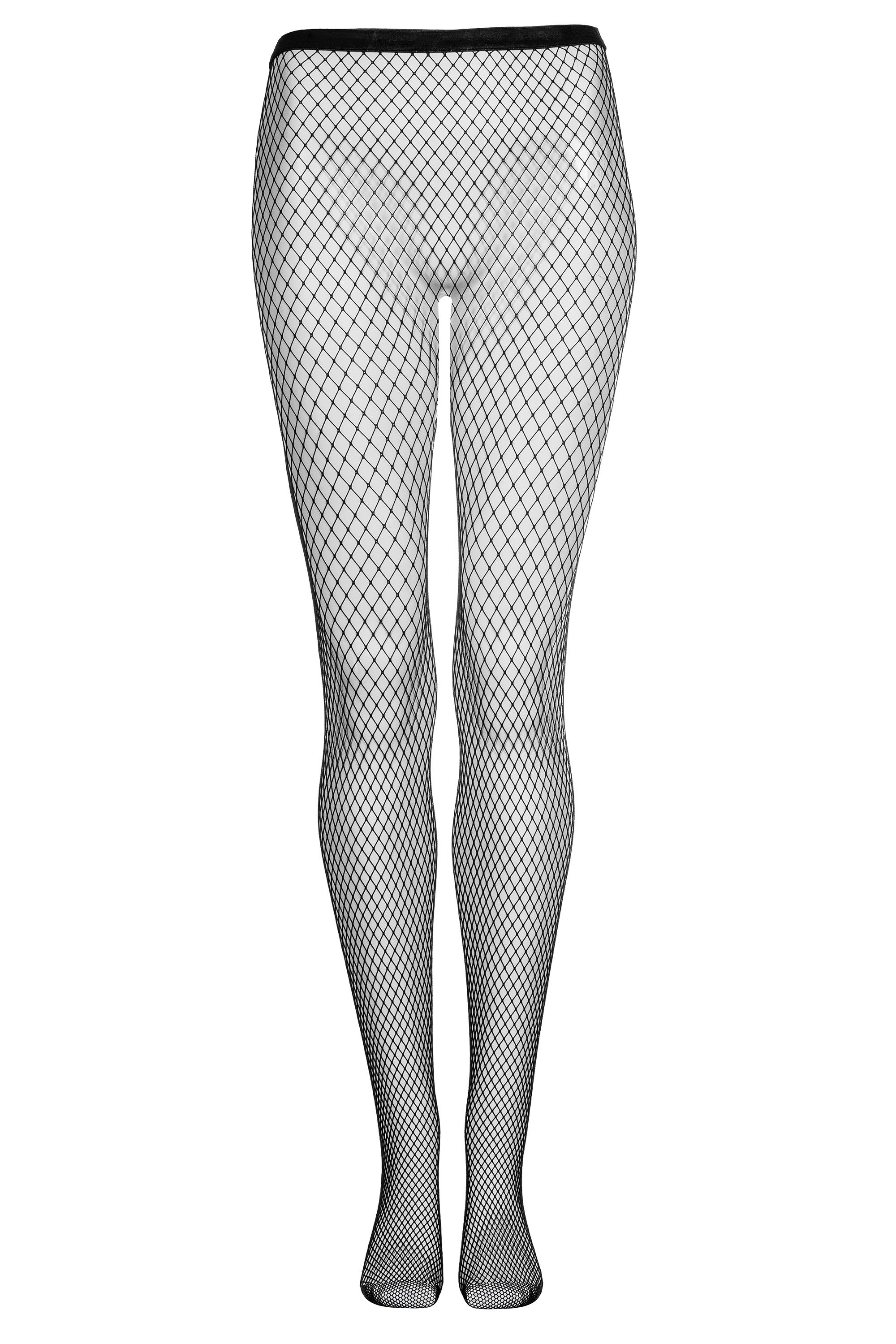 Strumpfhose aus schwarzem Netz