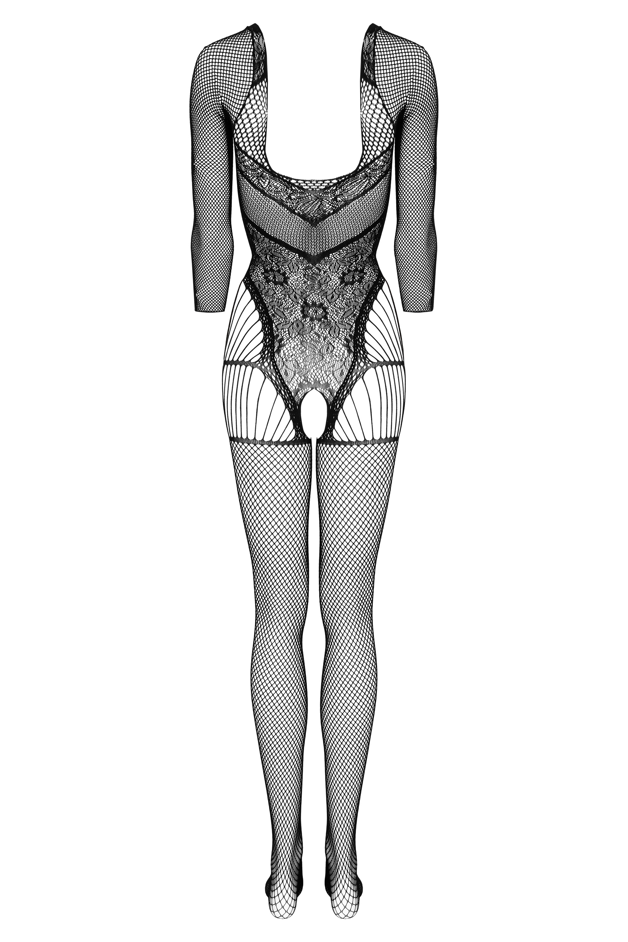 Langarm-Bodystocking ouvert