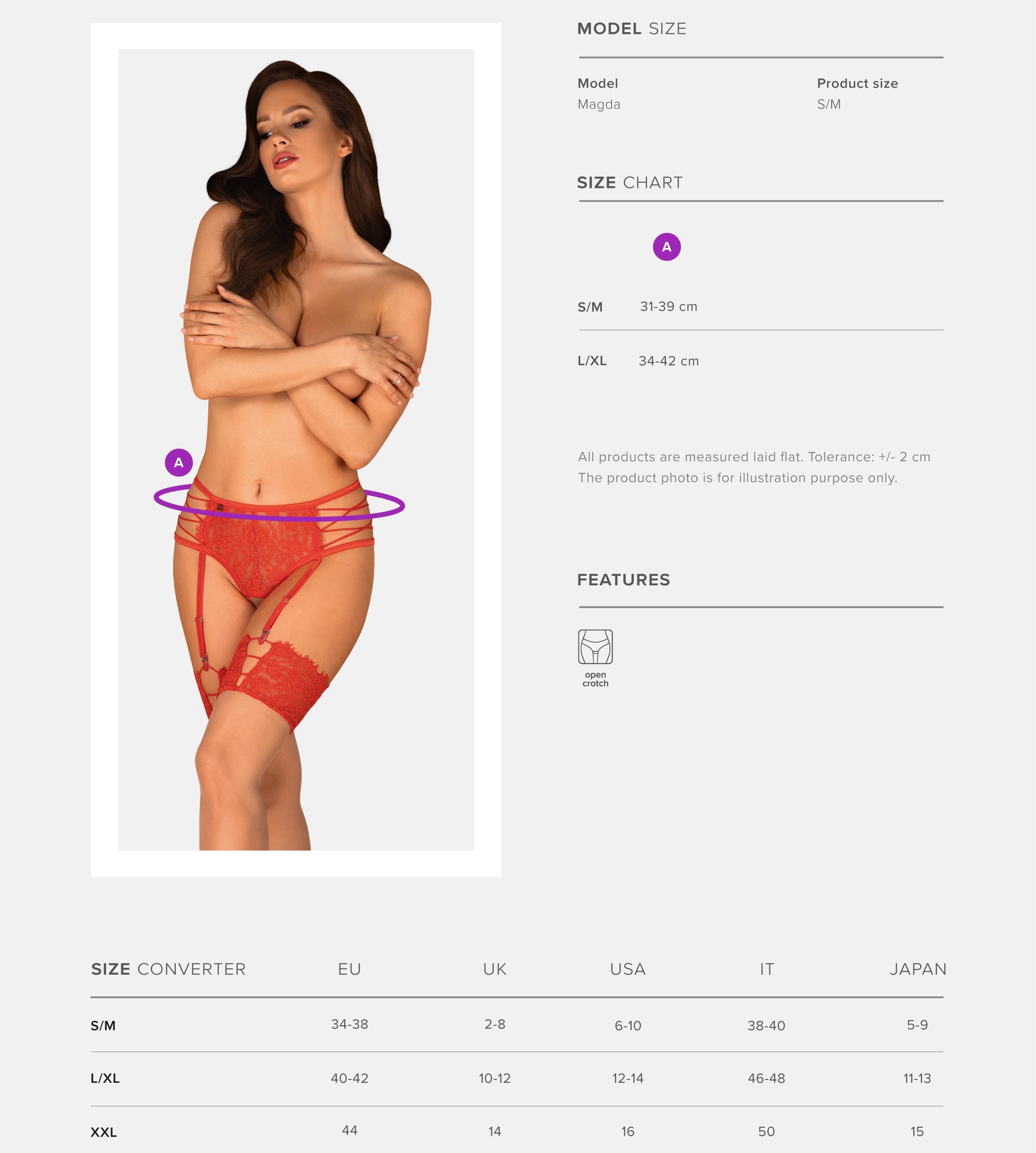 Straps-Panty Rediosa ouvert