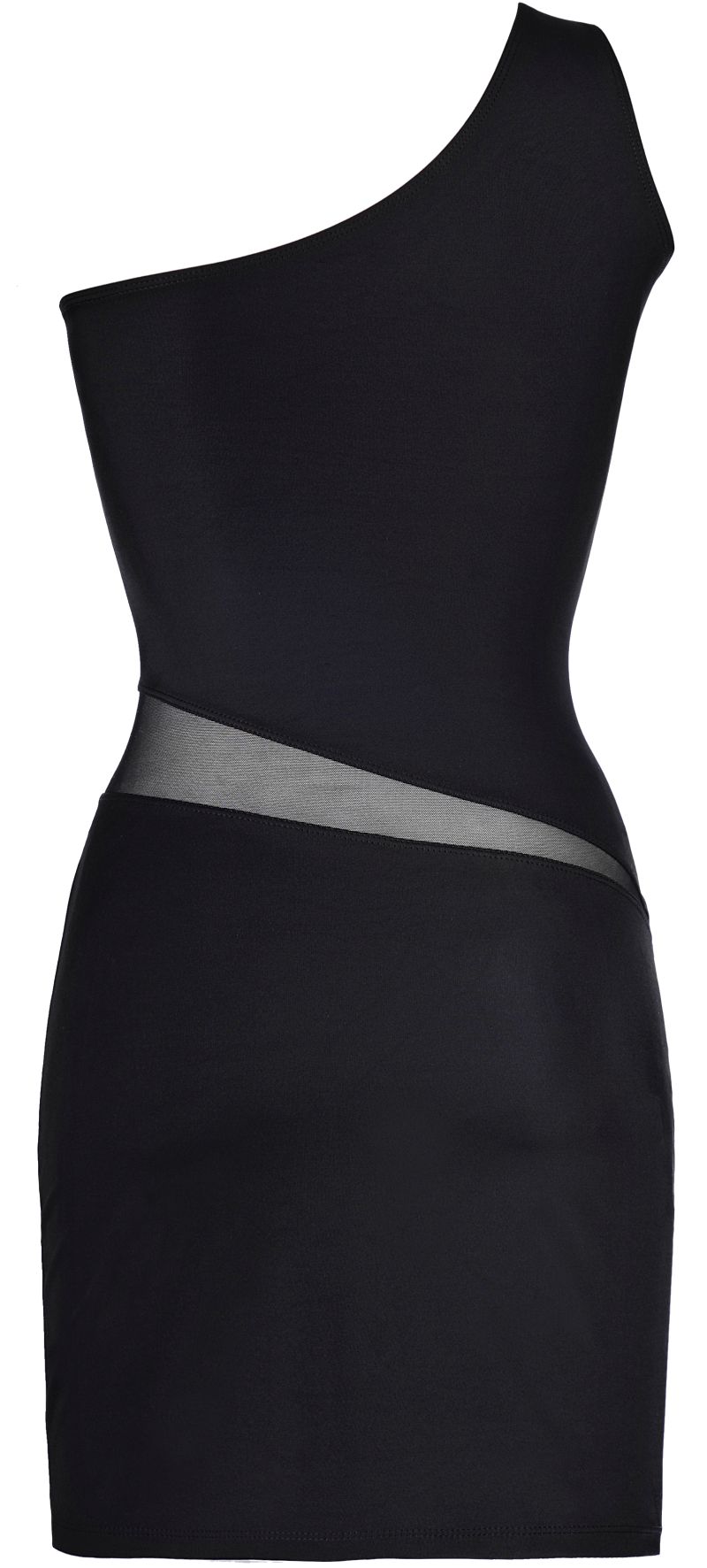 Schwarzes Abendkleid mit Schmuck