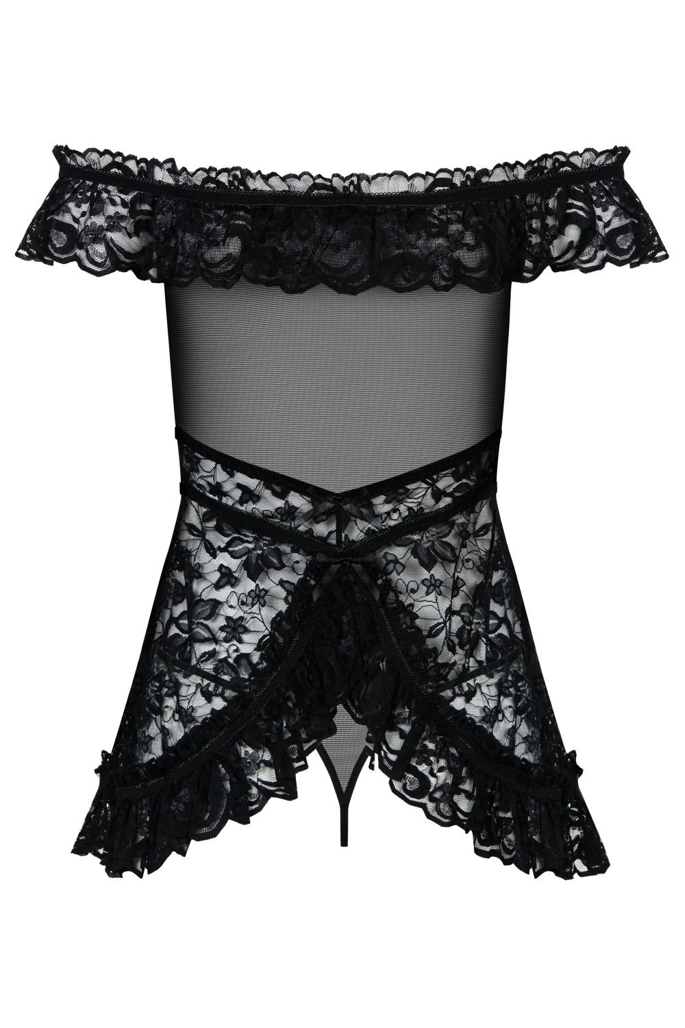 Negligee Flores schwarz