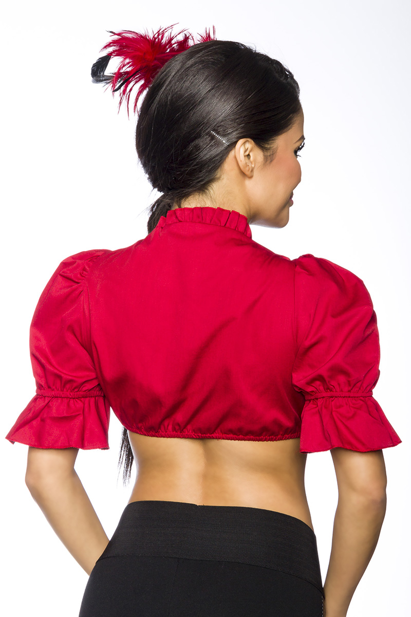 Rote Dirndl-Bluse