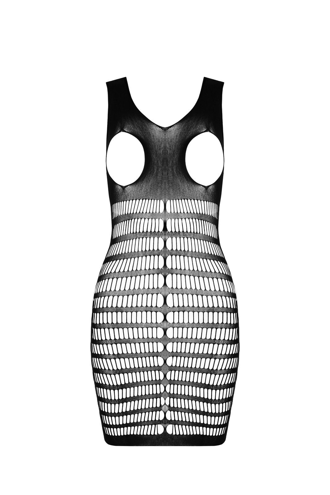 Brustfreies Minikleid in schwarz