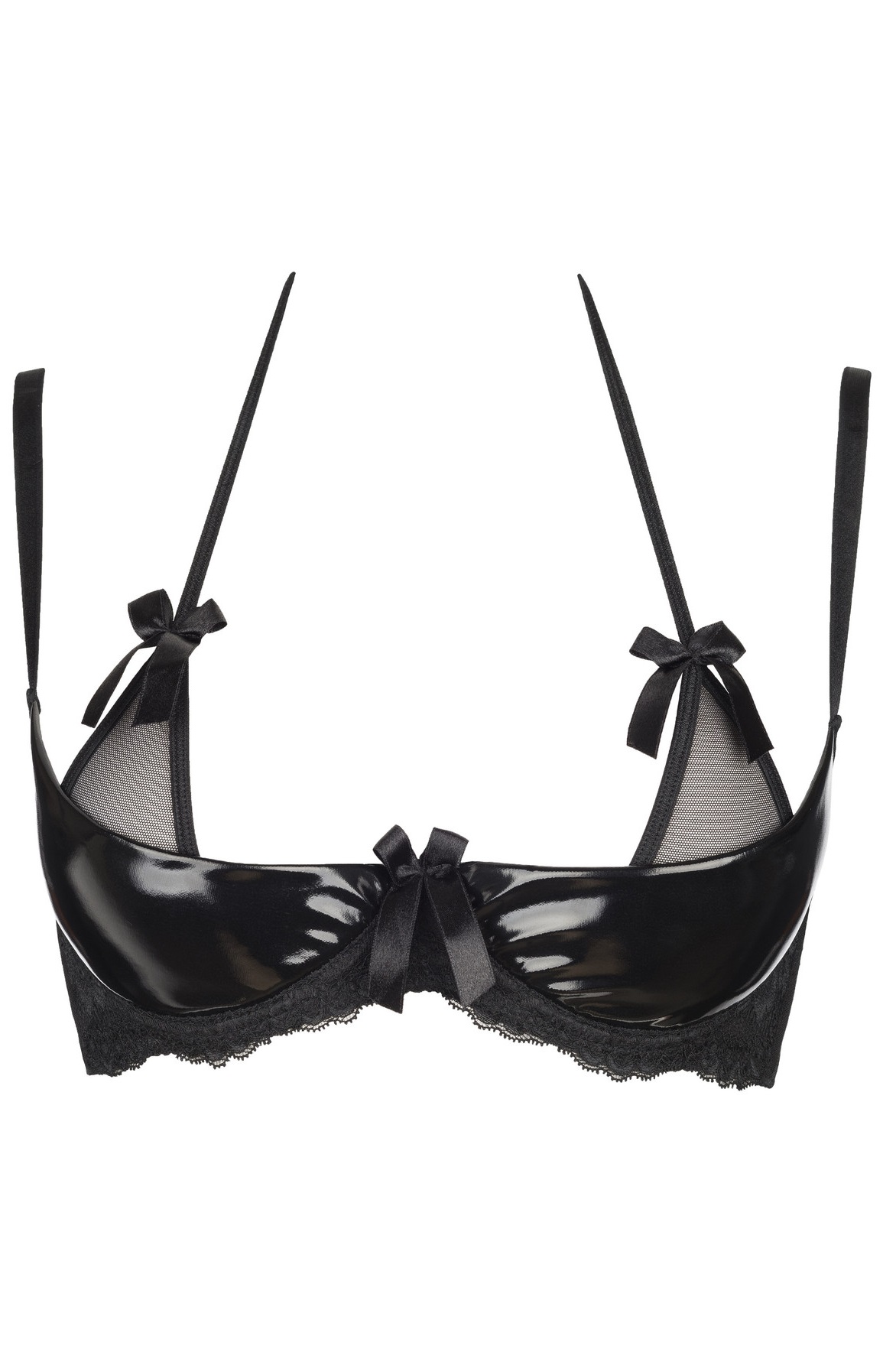 Plus Size Bügel-BH in Lackoptik