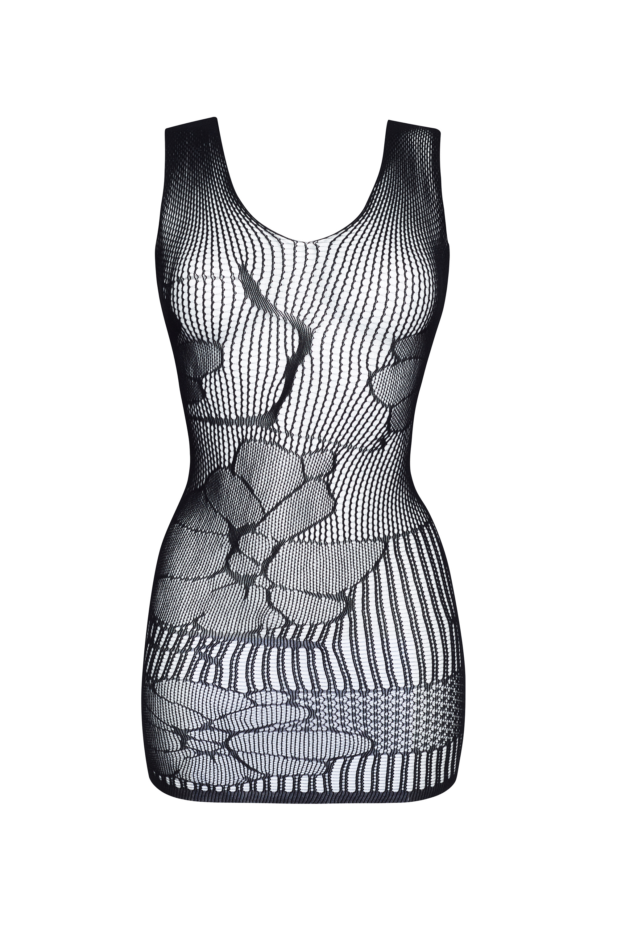Netzkleid Erica mit Blumenmuster