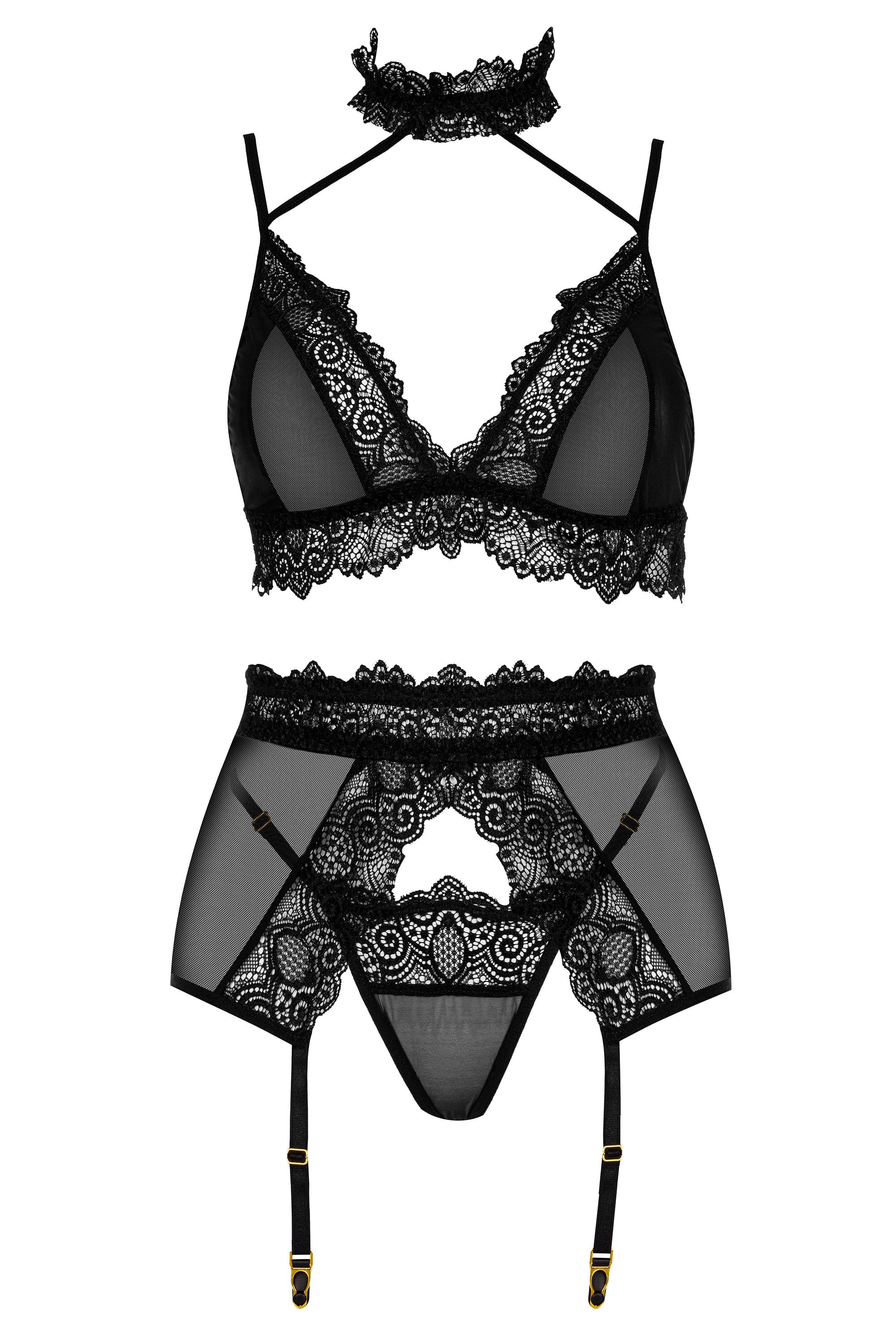 Straps-Set Velvet Sin vierteilig
