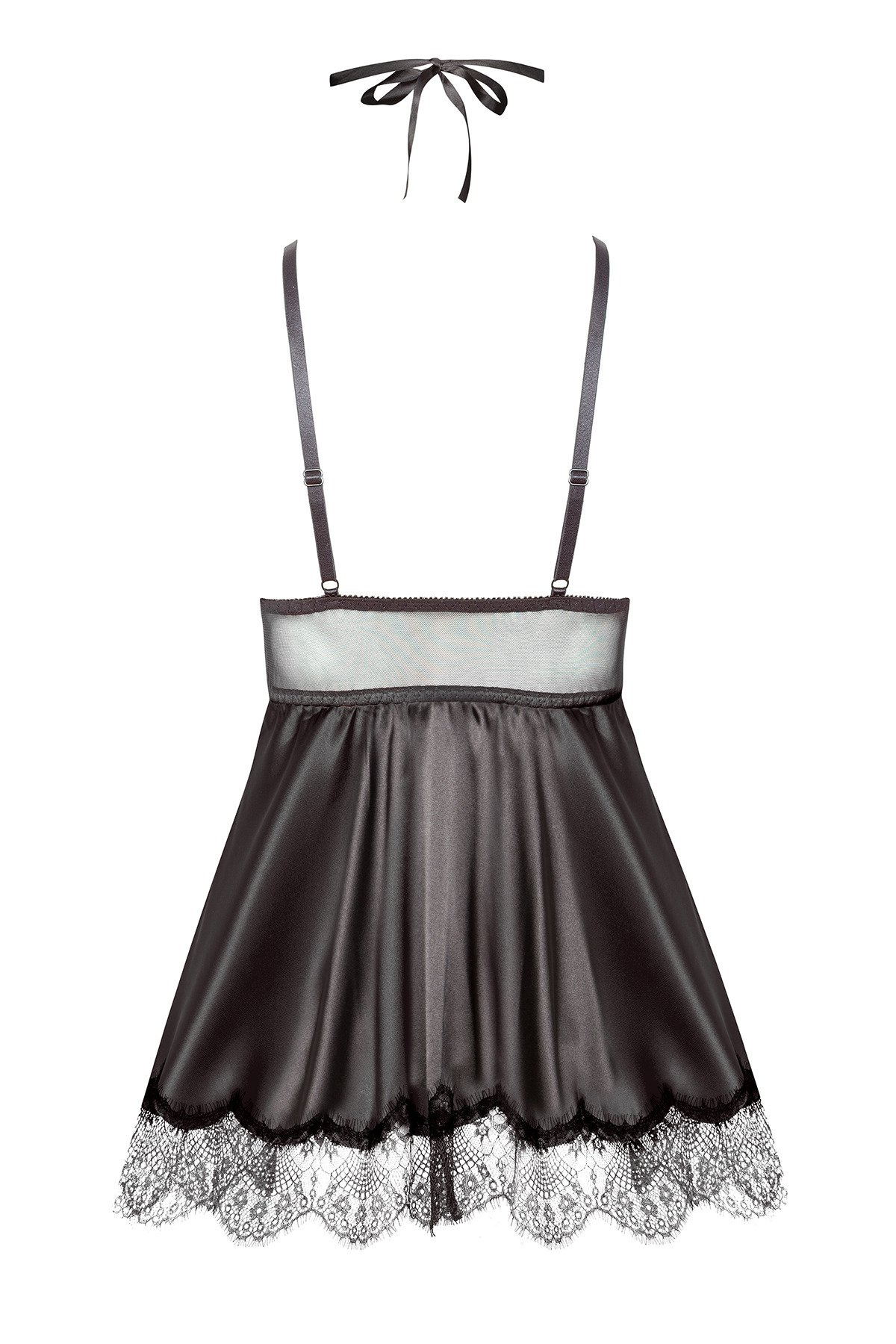 Kurzes Babydoll Eve in schwarz