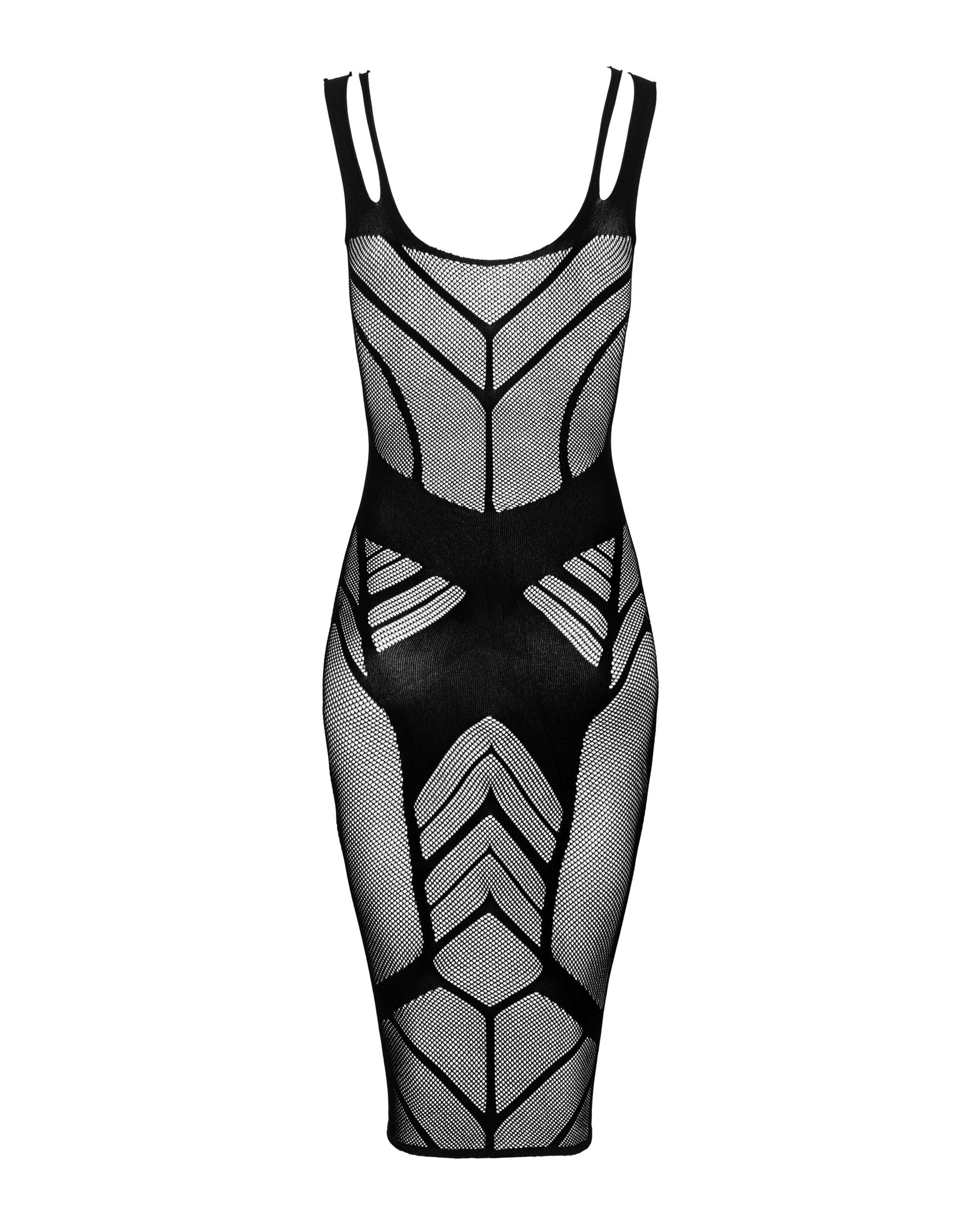 Knielanges Netzkleid