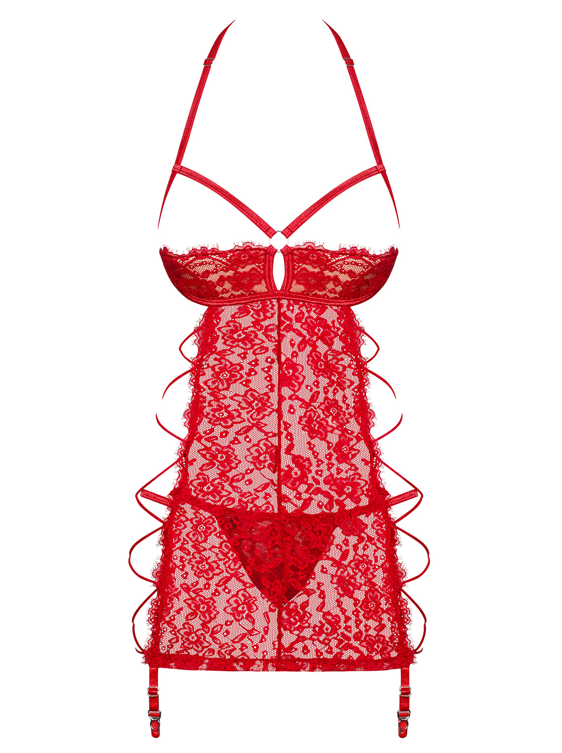 OB Rediosa chemise & thong red Rot S/M