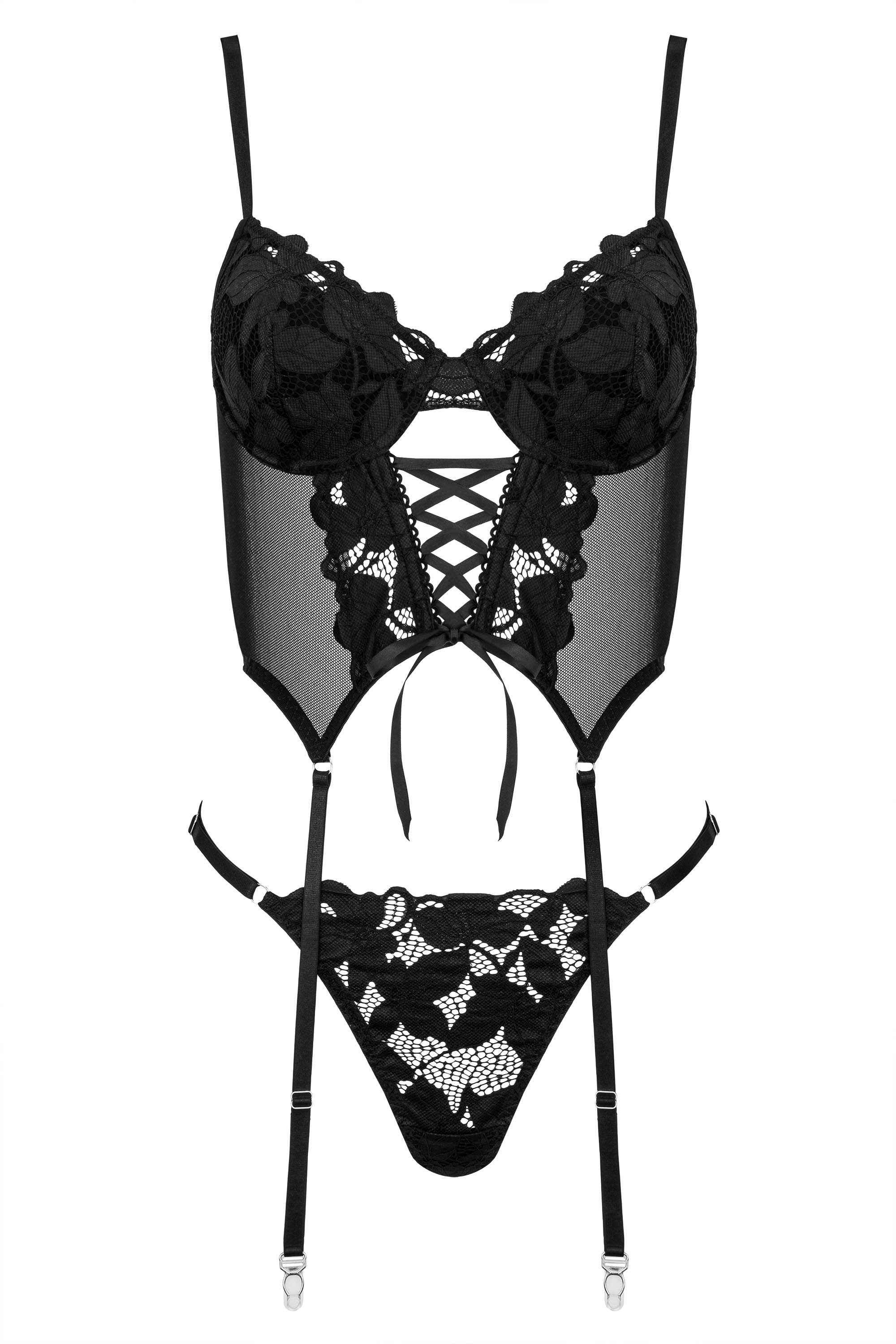 Strapshemd mit floralem Motiv