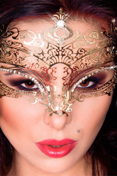 Goldene Kristall-Maske