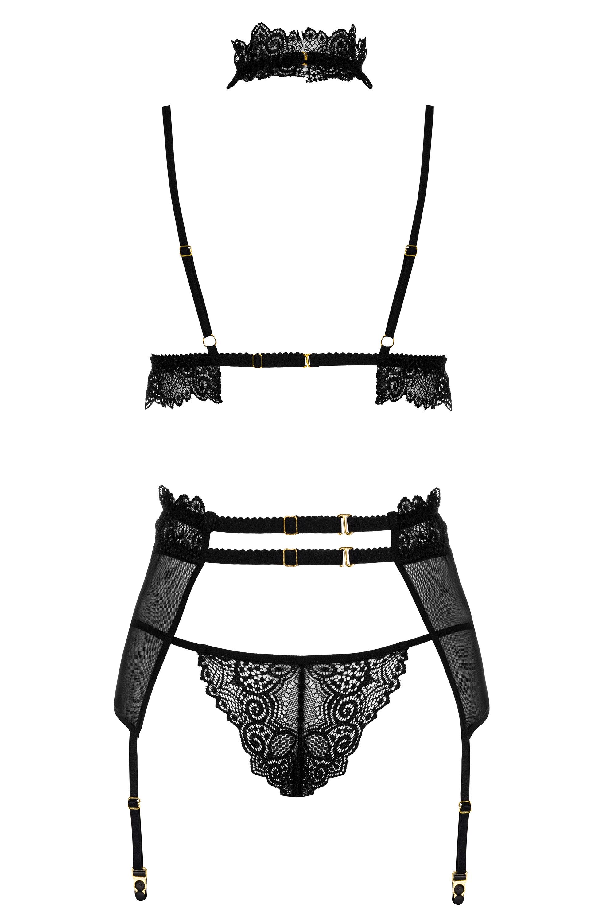 Straps-Set Velvet Sin vierteilig