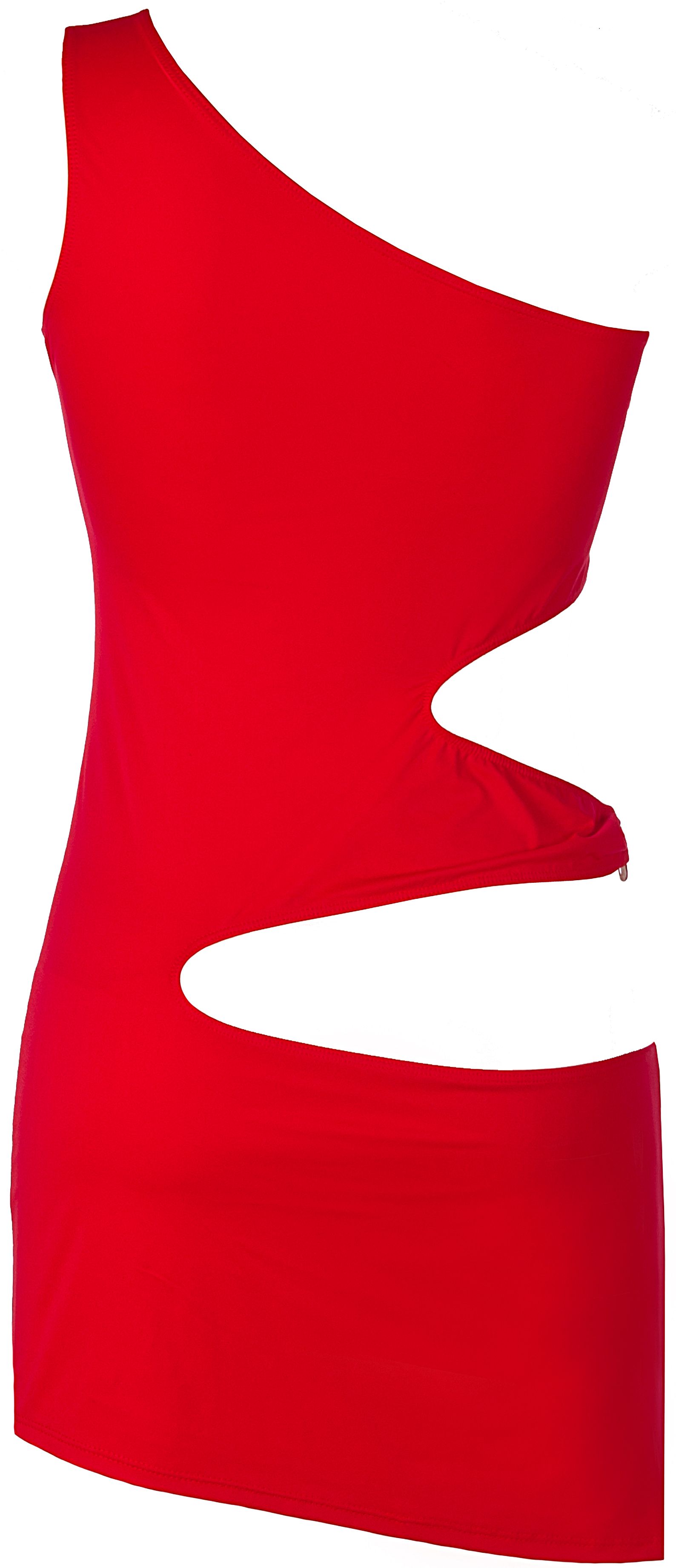 Rotes Oneshoulder-Clubkleid