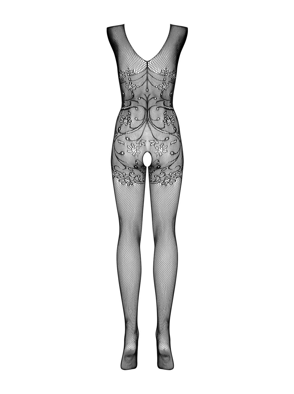 Verzierter Ouvert-Catsuit