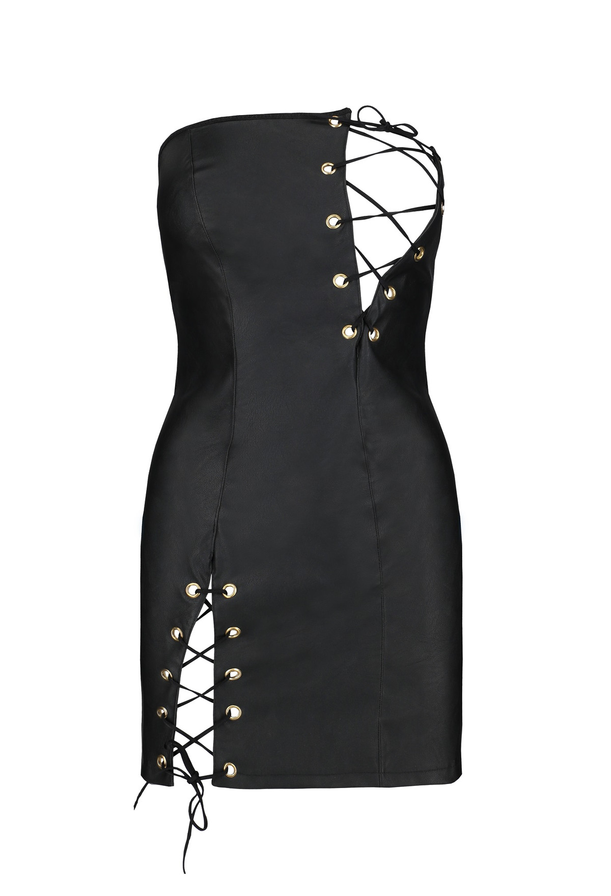 Kunstleder-Minikleid Celin