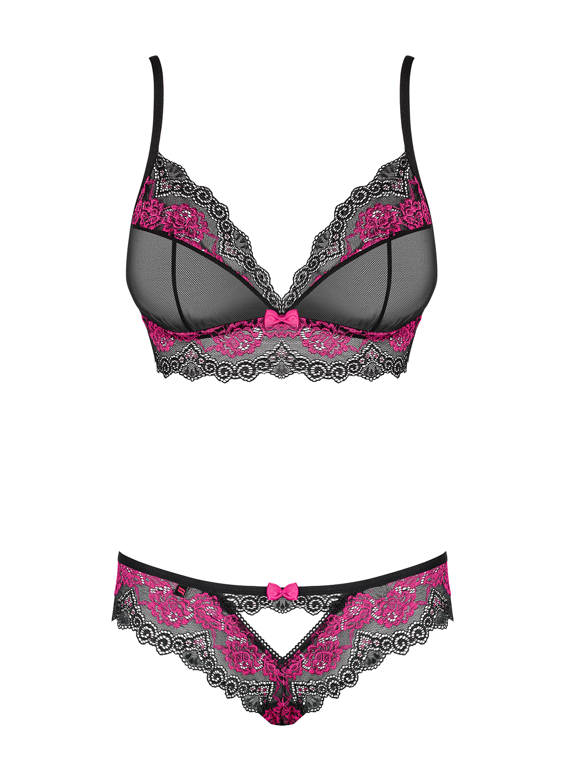 BH-Set Maylis in schwarz-pink