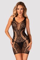 Kurzes Netzkleid mit Muster