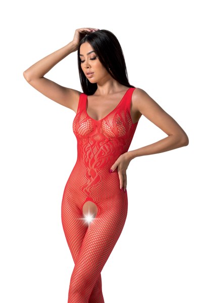 Roter Ouvert-Catsuit